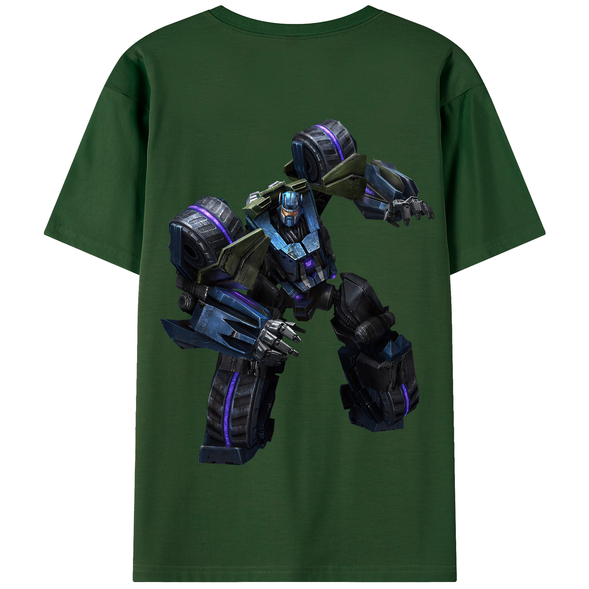（画像用） Transformers トランスフォーマー 綿100％半袖Tシャツ（背面プリント）
